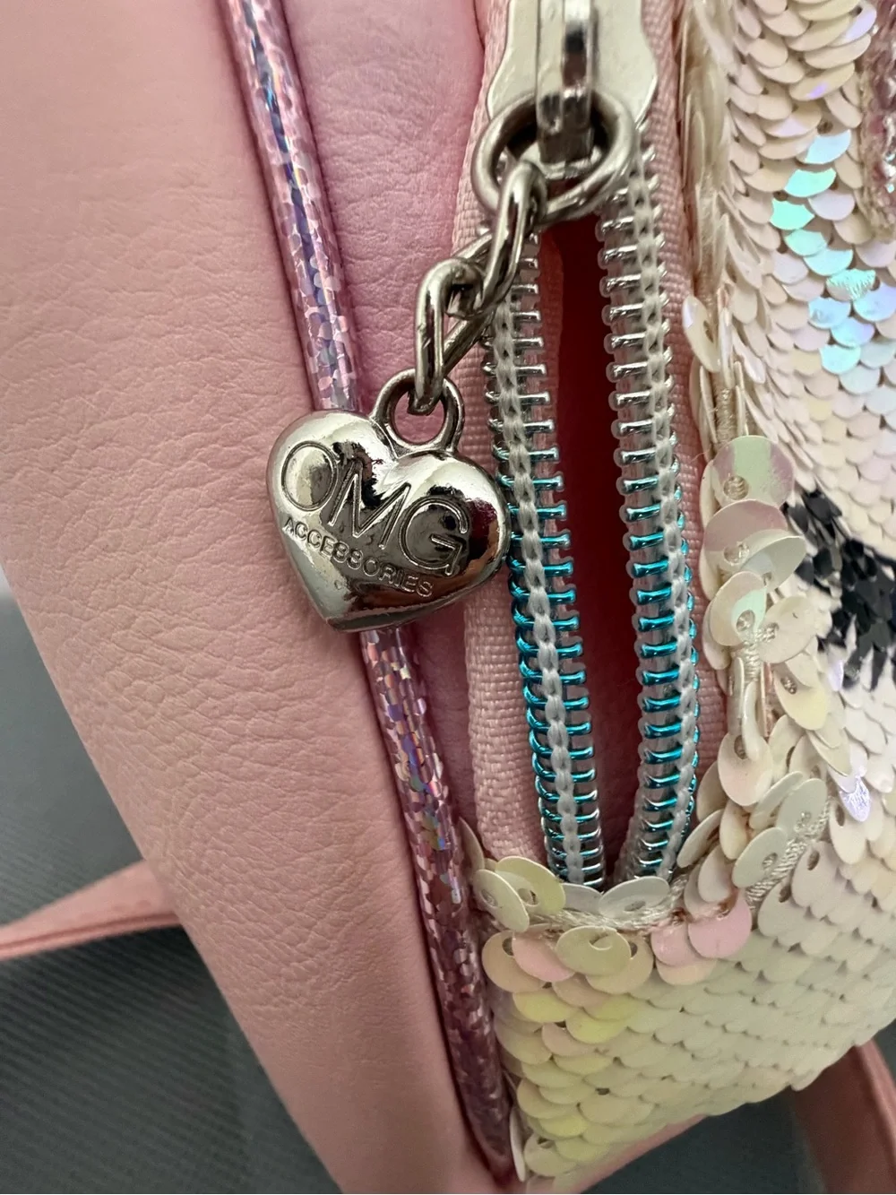 OMG Accessories Unicorn Sequin Mini Backpack Pink Girls (F235)